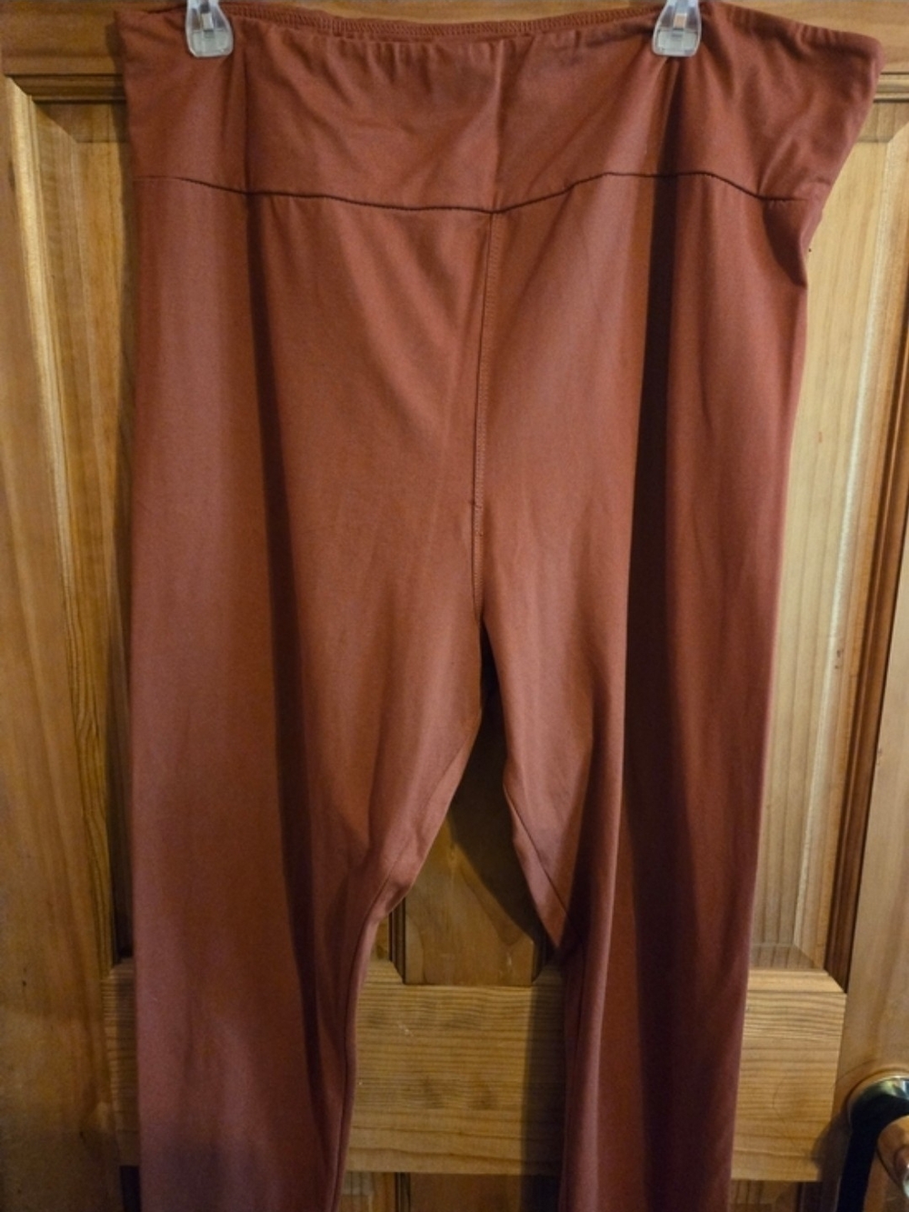 Lularor Women's High-Waist Rust Leggings